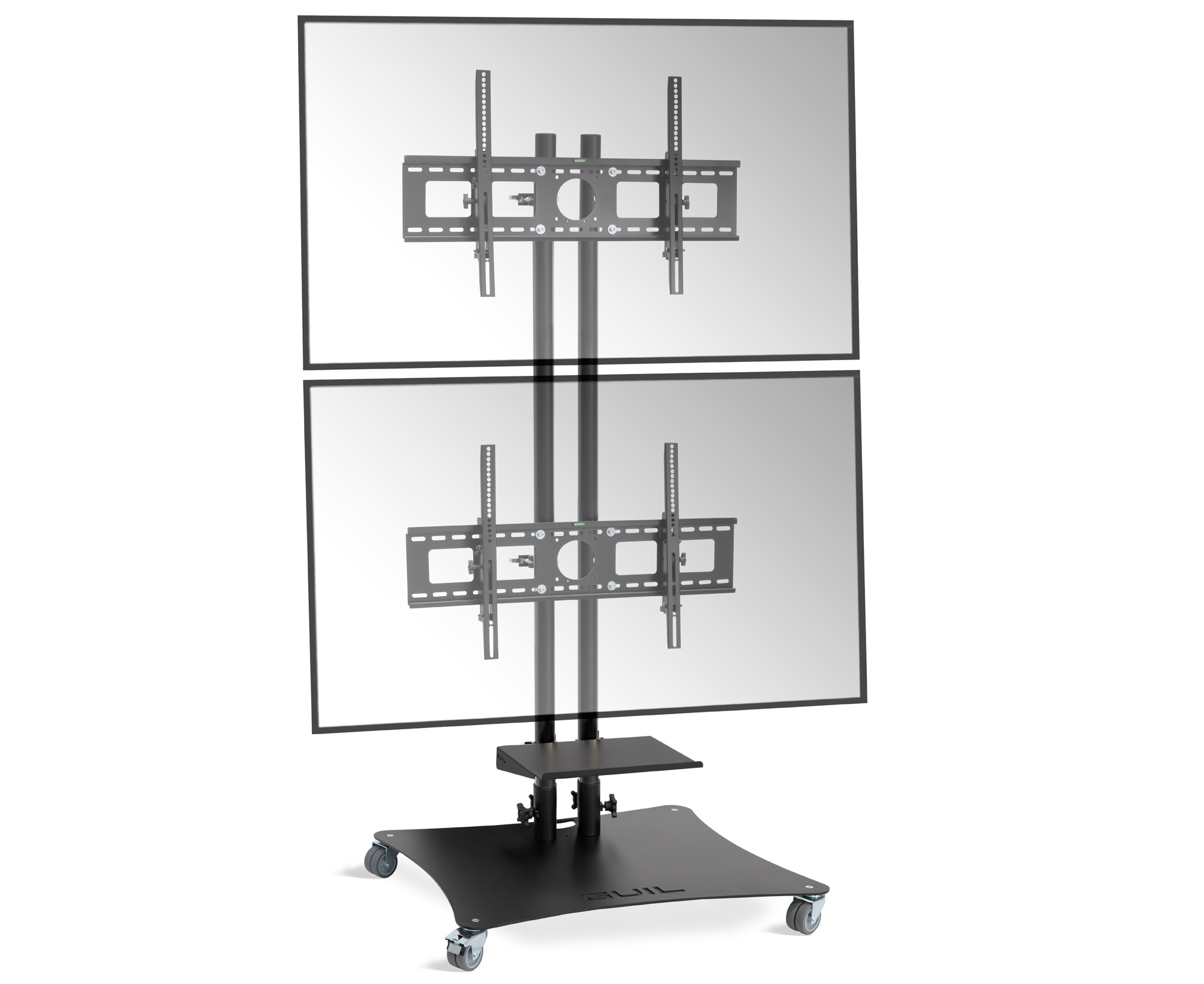 Mobile stand for 2 TV screens adjustable up to 65″ - 2