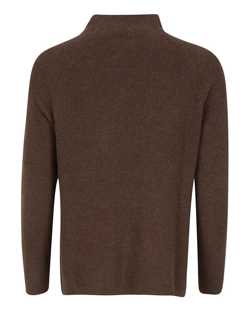 Jumper Nele ståkrage brun