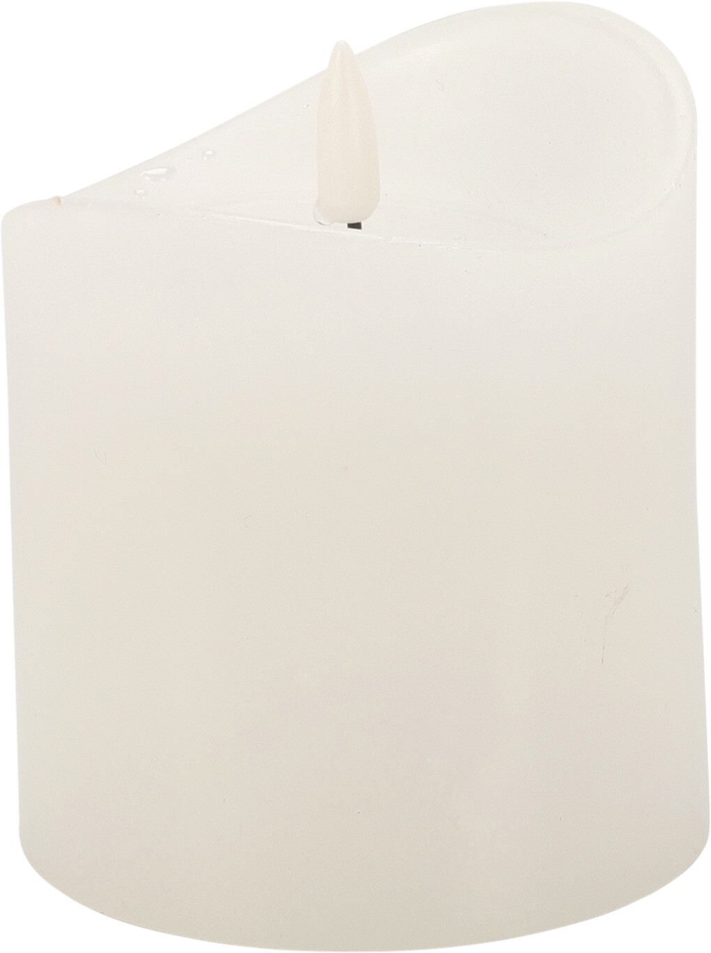 Blockljus LED 9x10cm wax