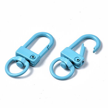 Karbinlås Swivel 36 mm med ögla 6-pack