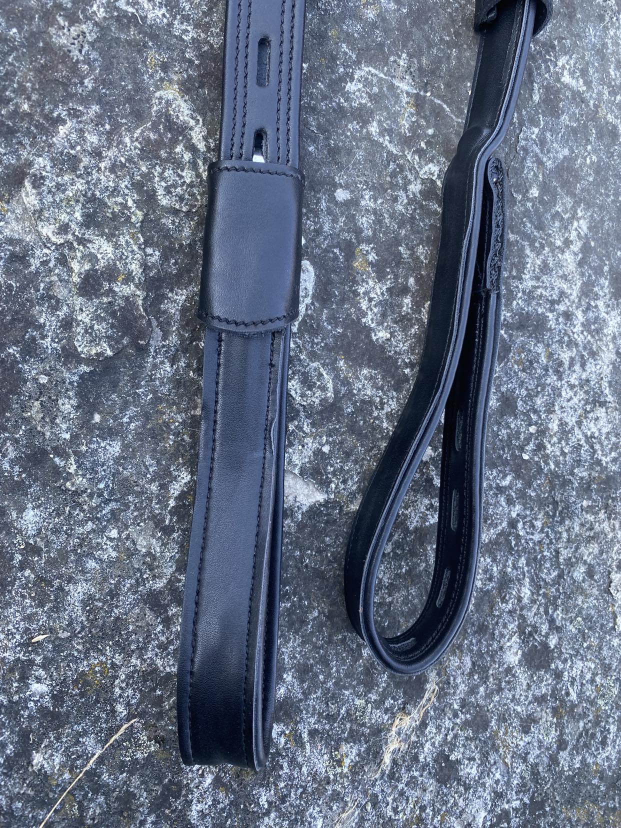 Dressage Enkelstigläder / Webbers Daslö (syntetläder), svart  - 2