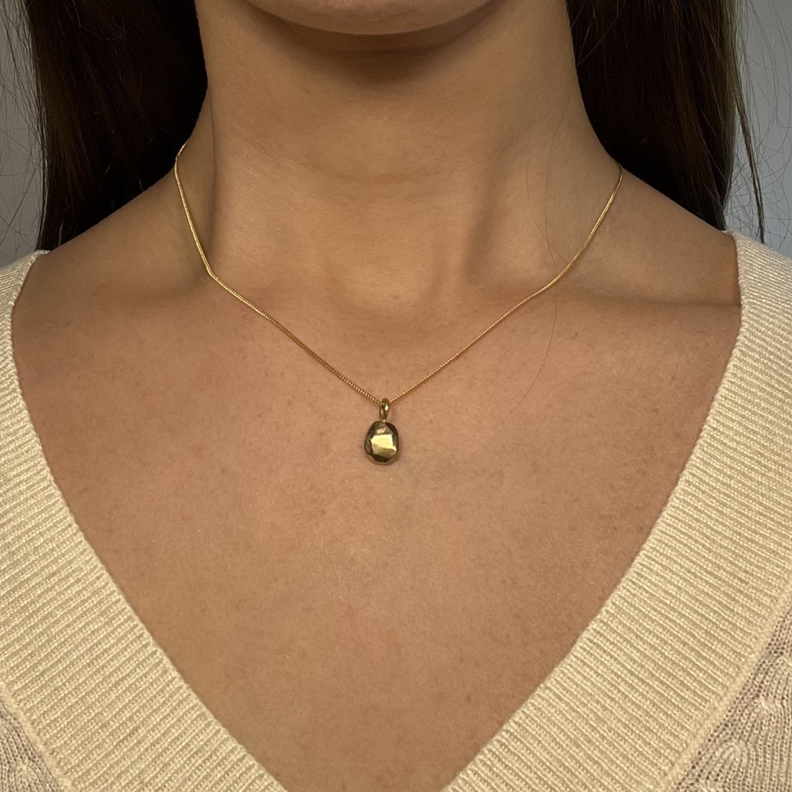 Hänge Älskad klimp 12 mm guld 18 karat - 4