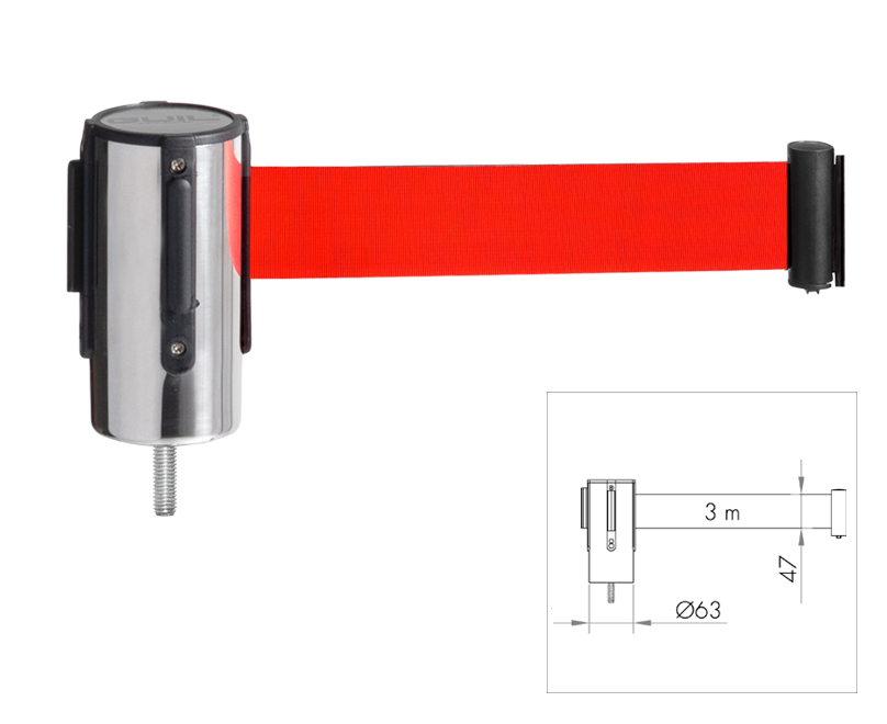Barrier head with belt / 3 m