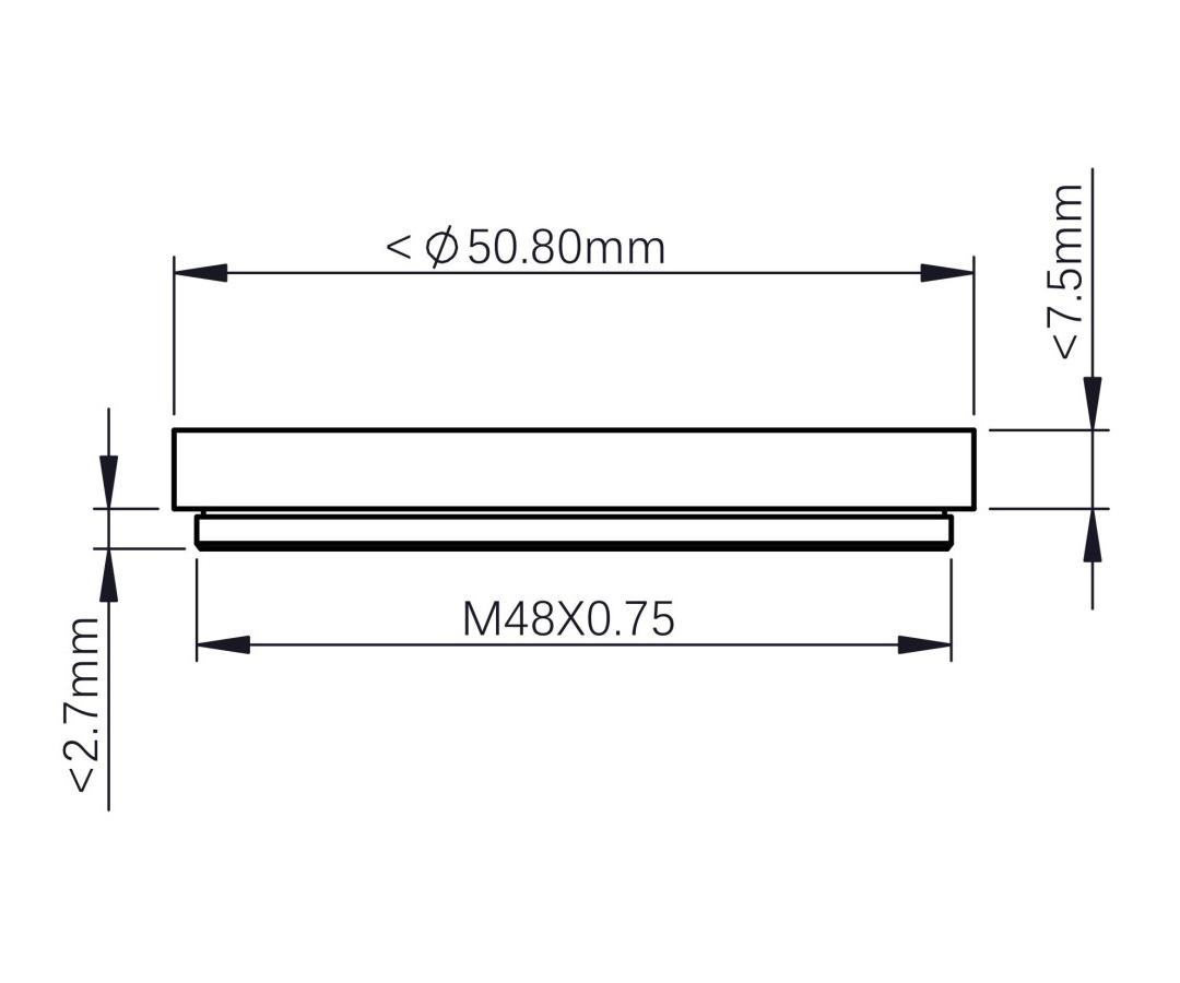 ZWO FILTERHÅLLARE FÖR 2" FILTER PASSANDE ZWO-FD FILTERVÄXLARE - 7