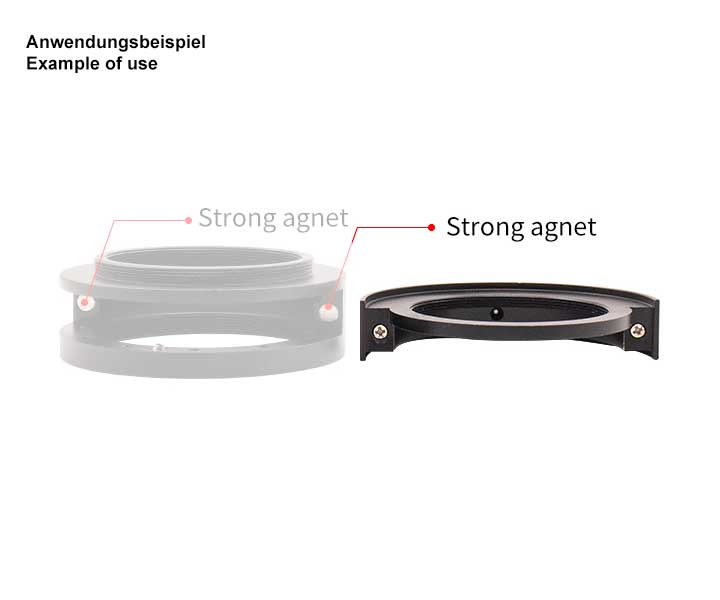 ZWO FILTERHÅLLARE FÖR 2" FILTER PASSANDE ZWO-FD FILTERVÄXLARE - 5