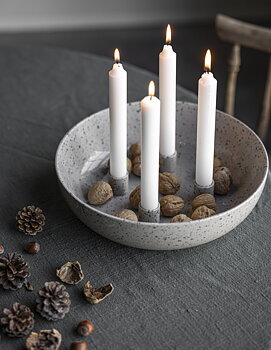 ADVENTSLJUSSTAKE STOR - NATUR/PRICKIG