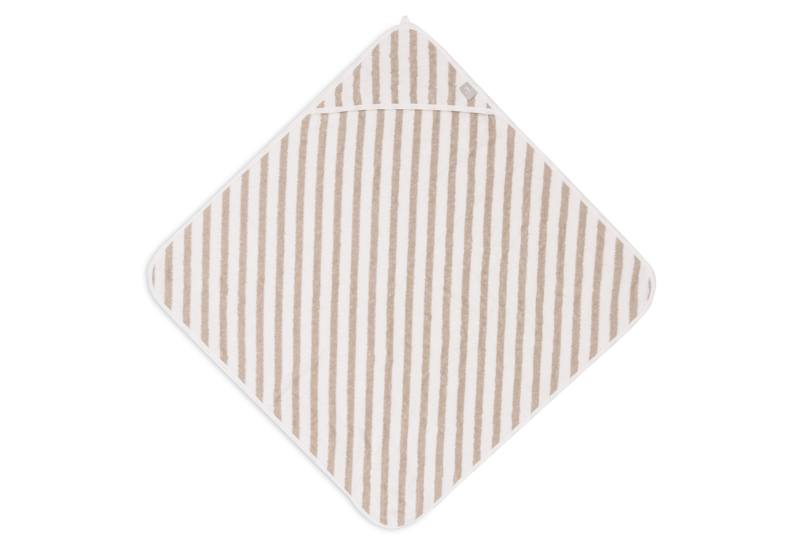 Jollein Badcape Stripe Olivegrön GOTS - 5