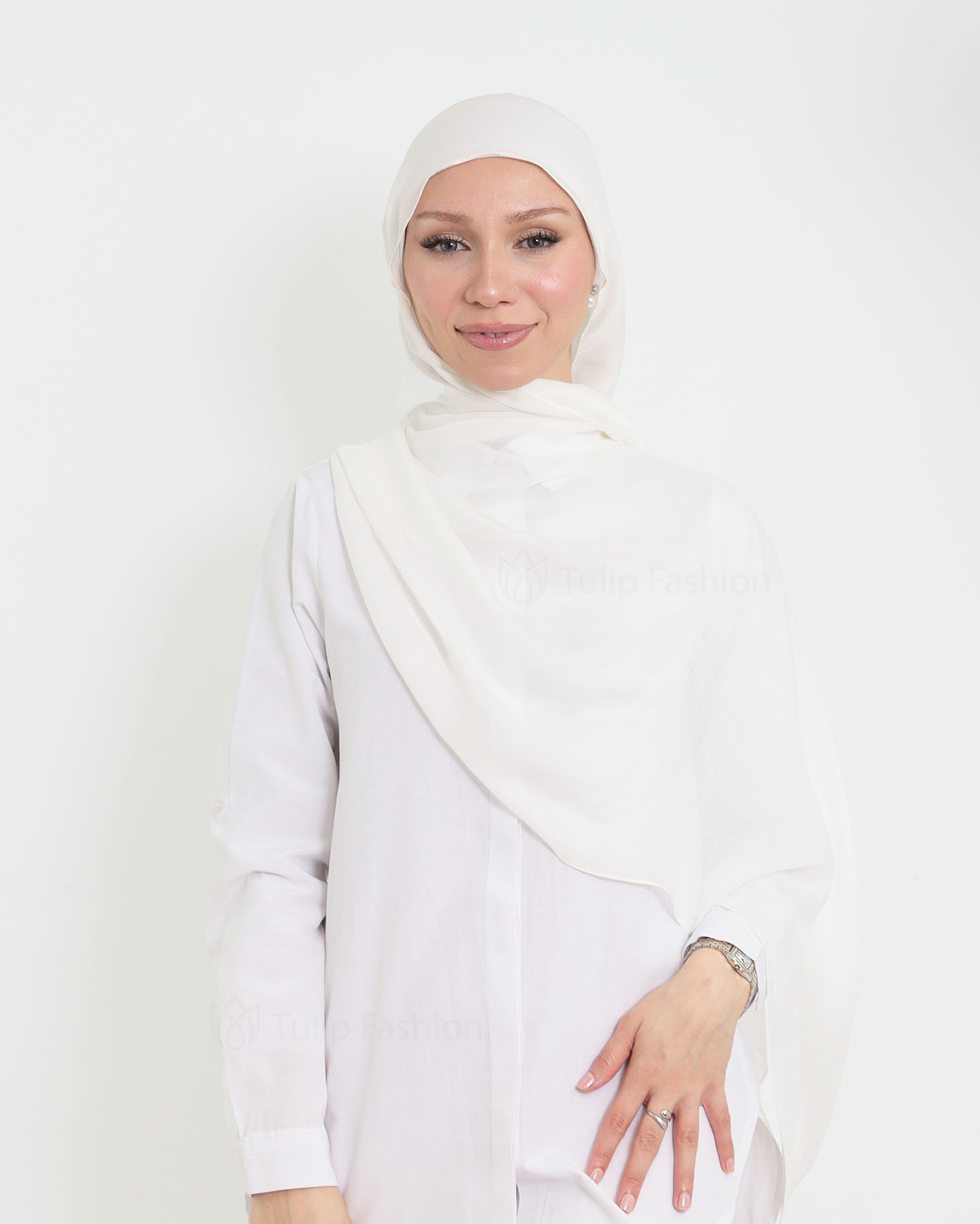 Hijab - Thin Modal - White