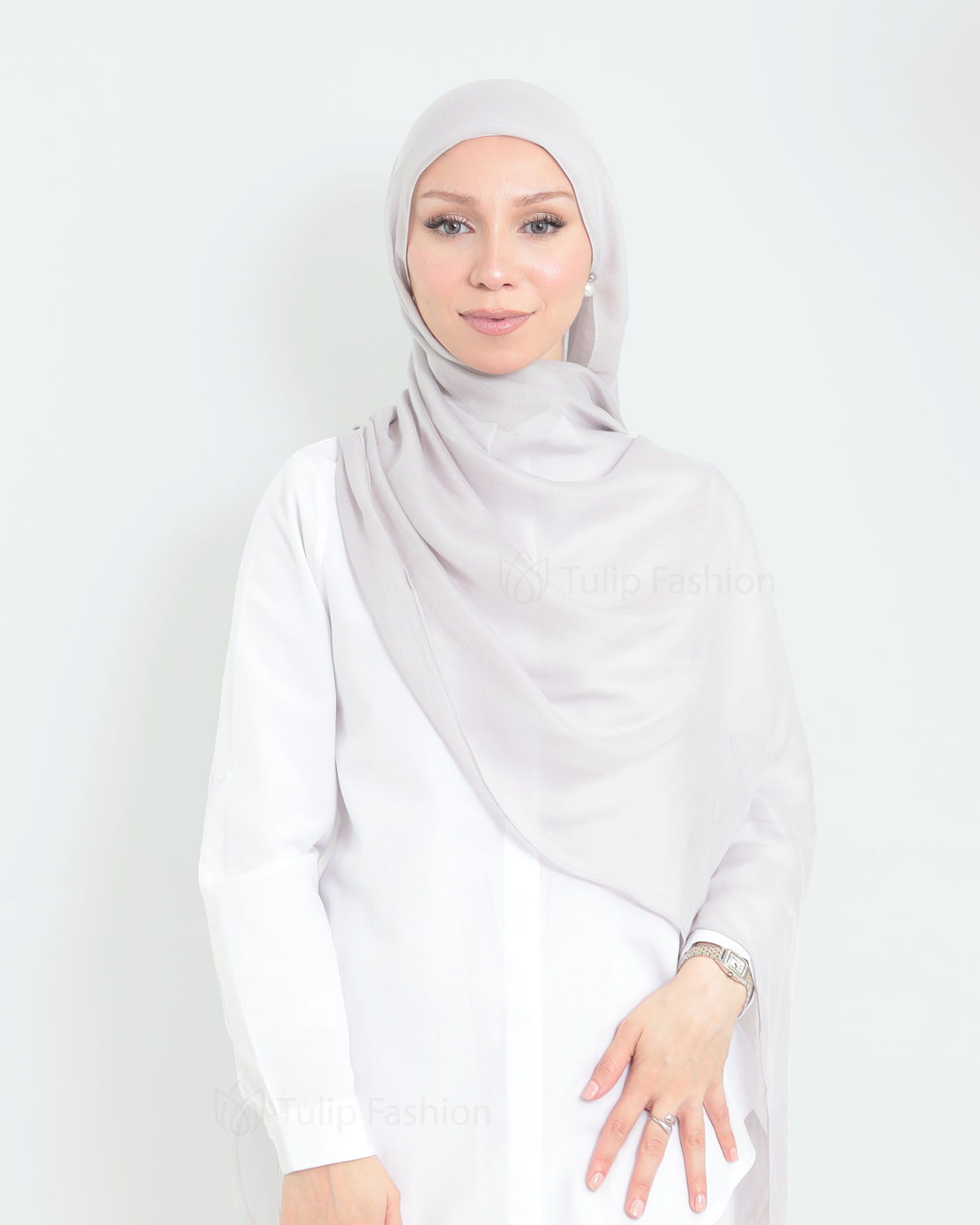 Hijab - Thin Modal - Light Gray