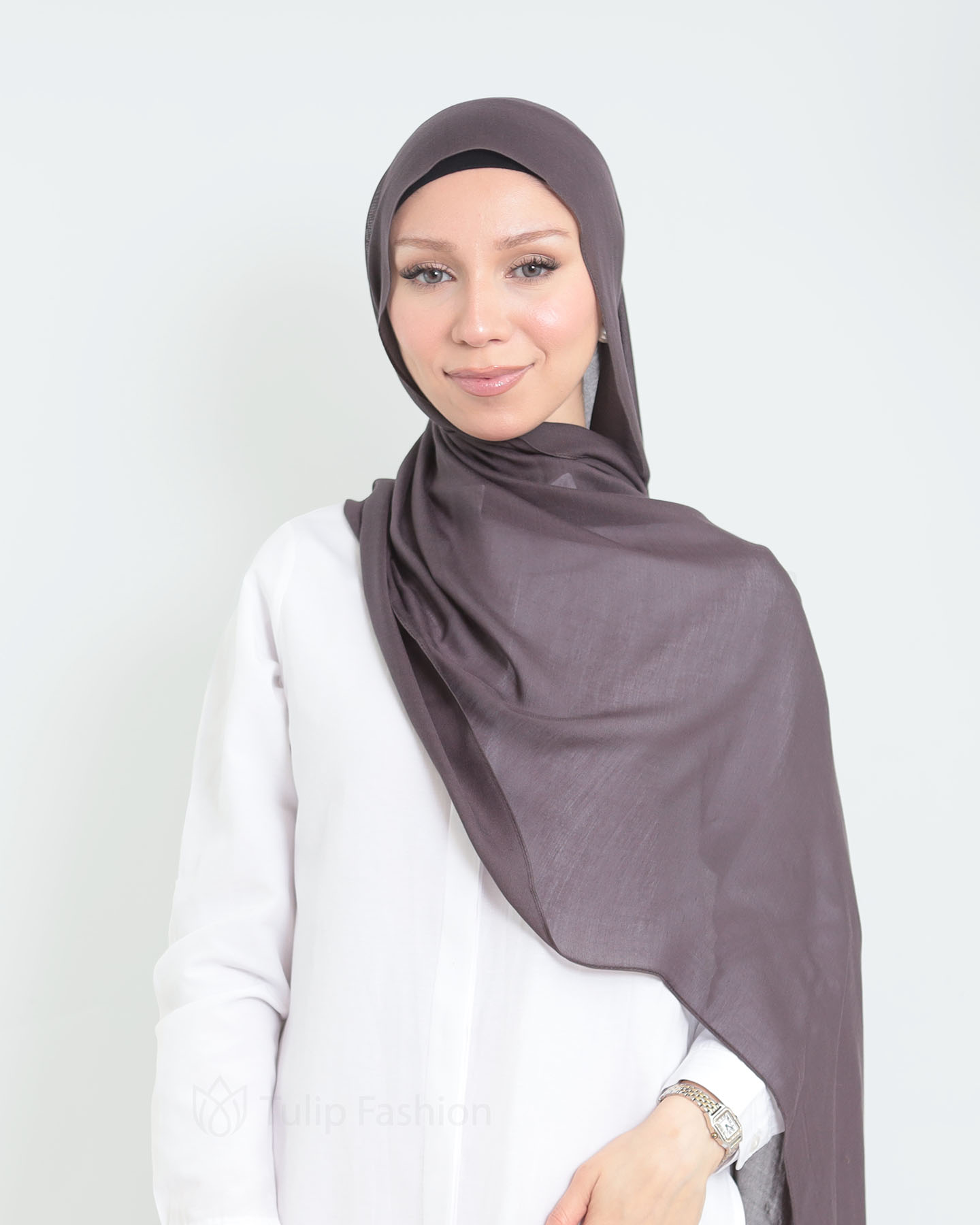 Hijab - Thin Modal - Dark Gray