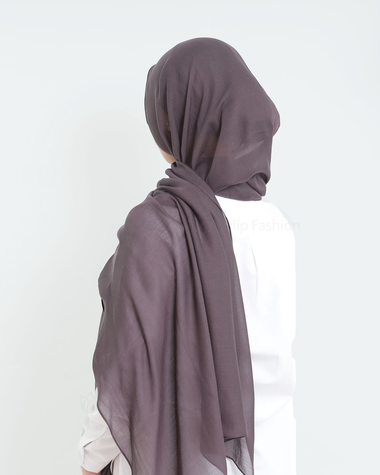 Hijab - Thin Modal - Dark Gray - 3