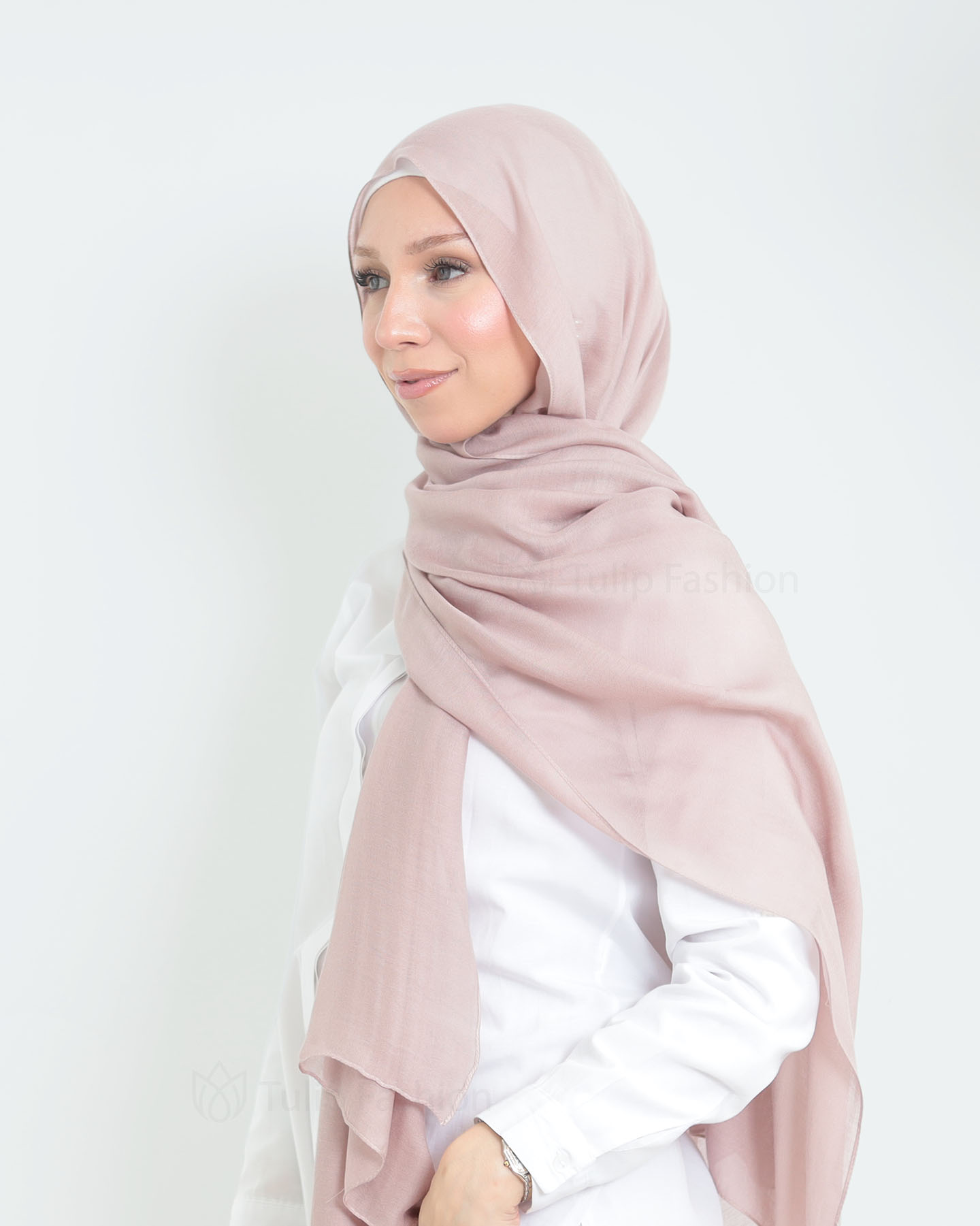 Hijab - Thin Modal - Old Mauve - 4