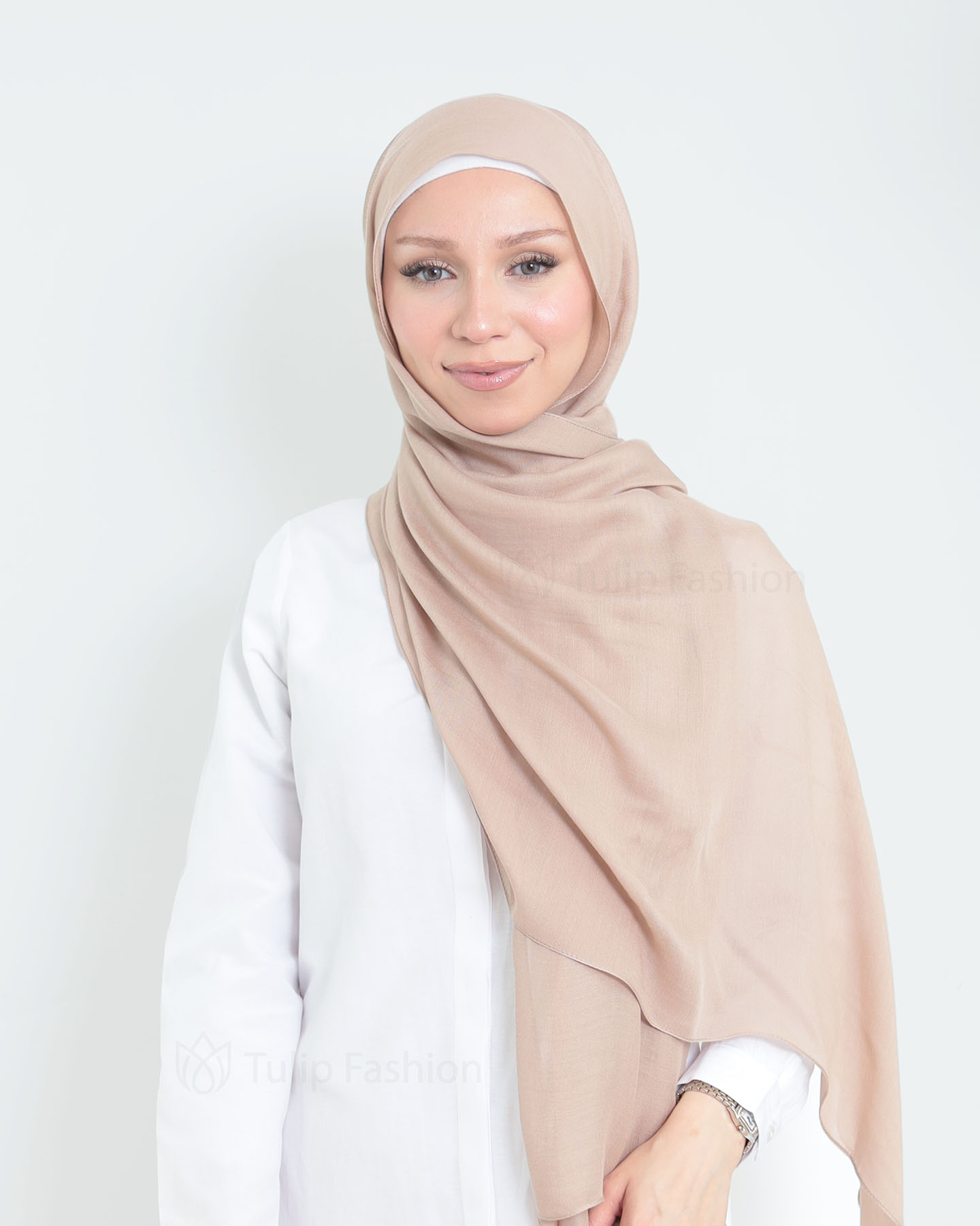 Hijab - Thin Modal - Hazel Brown - 4