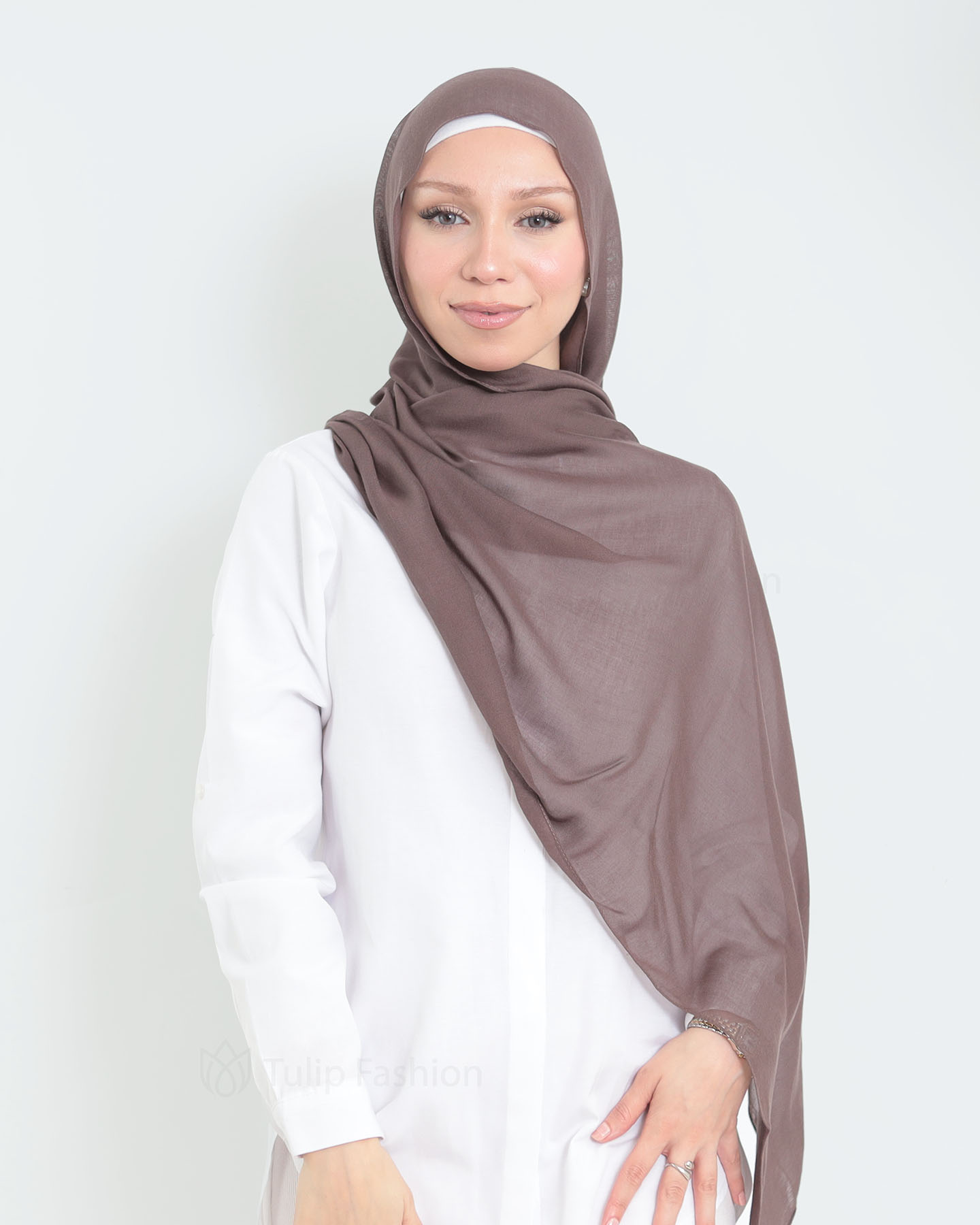 Hijab - Thin Modal - Dark Brown