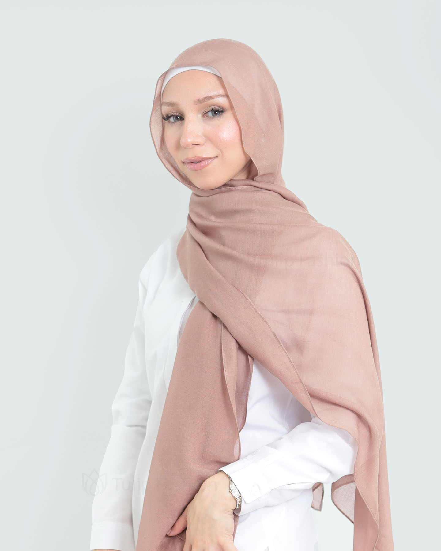 Hijab - Thin Modal - Walnut Brown - 5