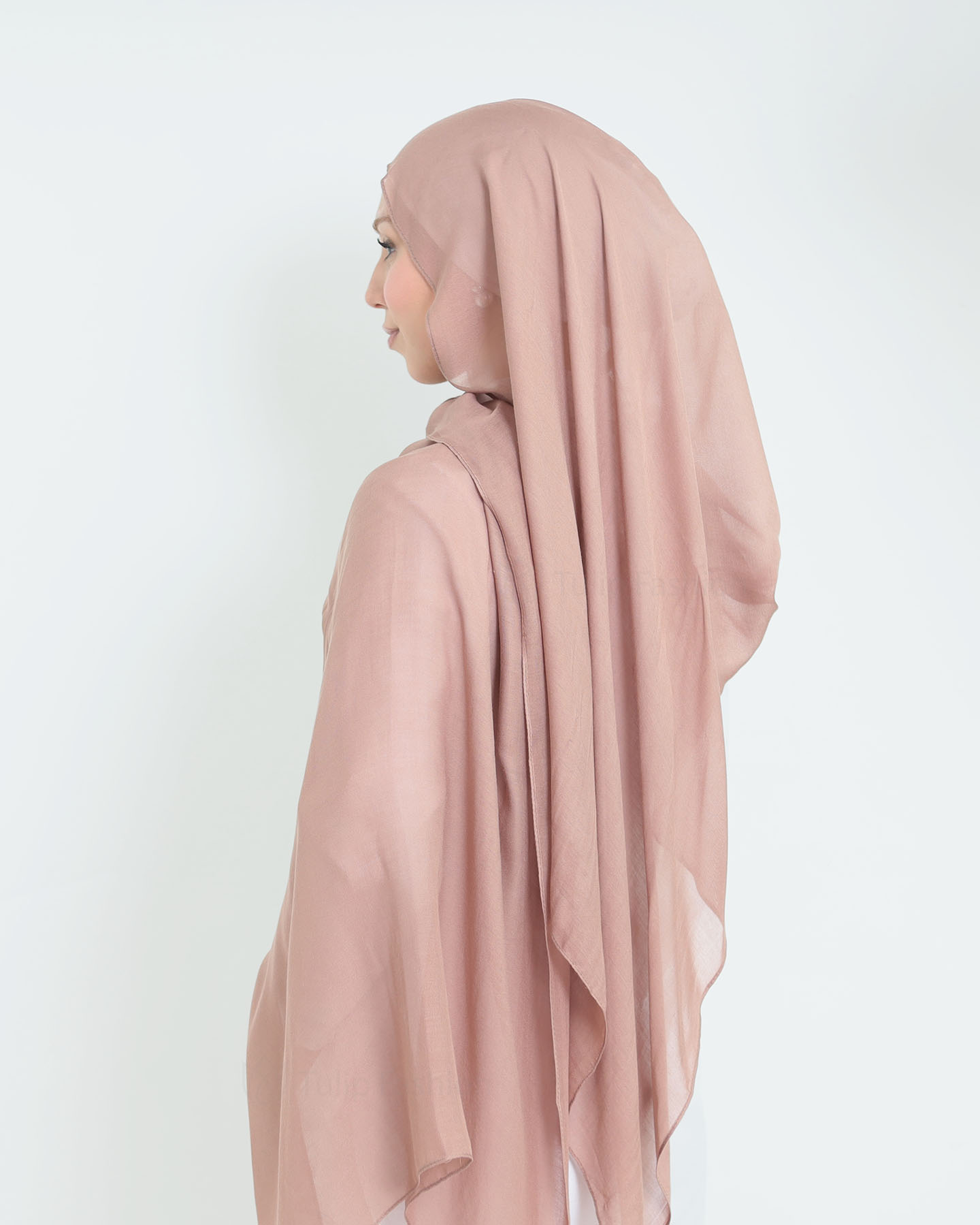 Hijab - Thin Modal - Walnut Brown - 3
