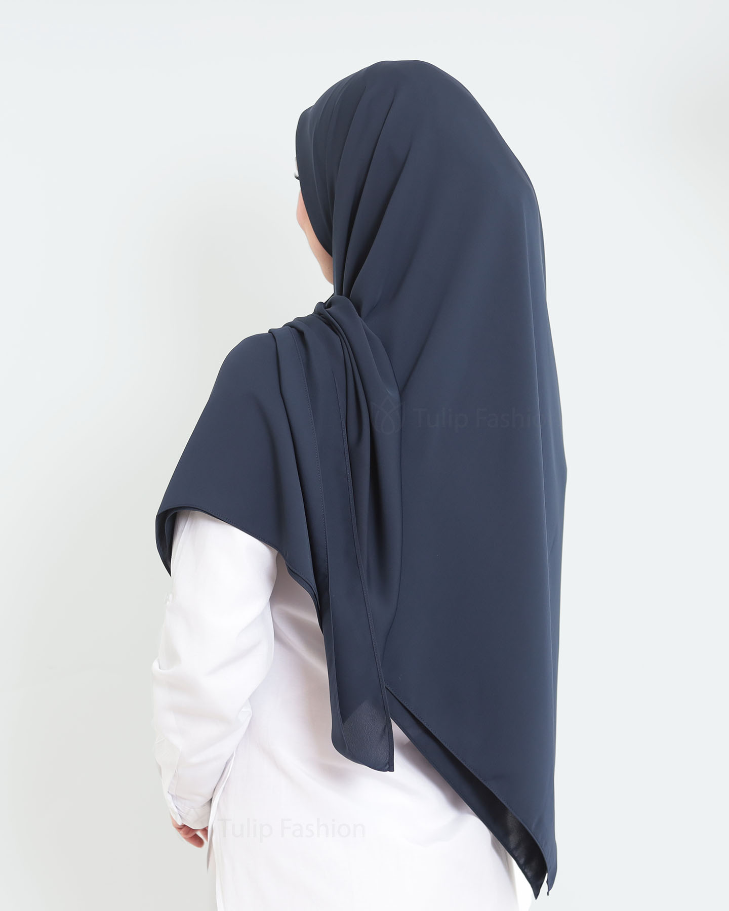 Hijab - Maxi Square Medina Chiffon - Midnight Blue - 2