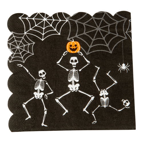 Pappersservetter Skelett Halloween