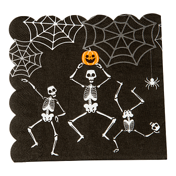 Pappersservetter Skelett Halloween