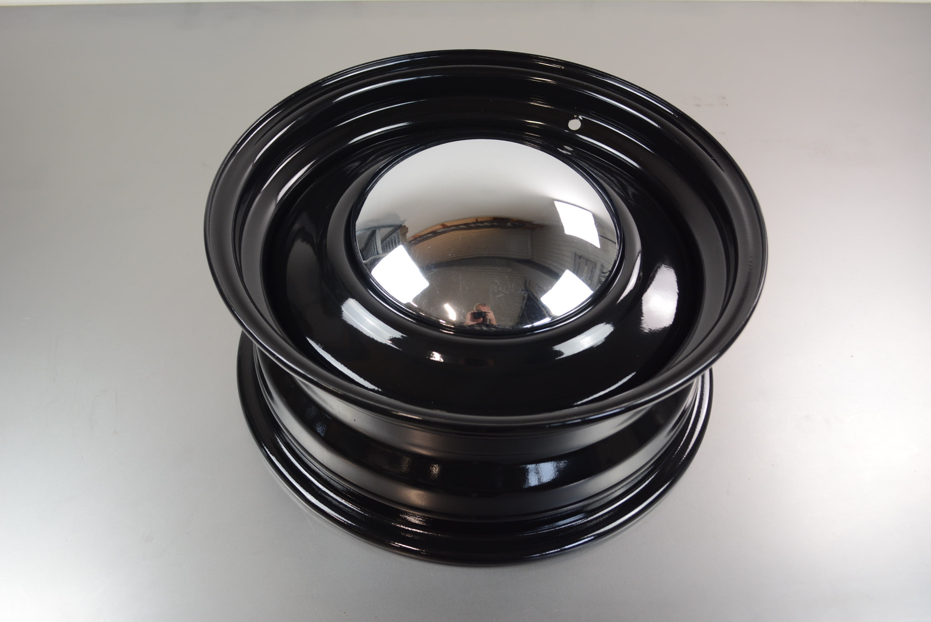 15x6 Smoothie 5-4."5/4.75" Black inc. Hub Cap