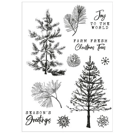 Framelits Die w/Stamps by 49 and Market A5 Pine Holidays (16+5pcs) - 3