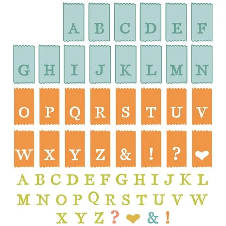 Framelits Die w/Stamps by 49 and Market A5 Tab Stamp Alpha (60+10pcs) 