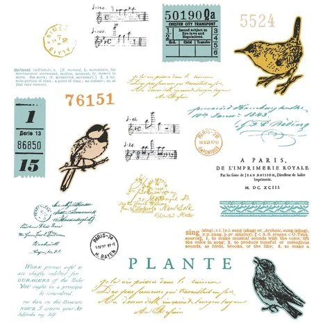 Framelits Die w/Stamps by 49 and Market A5 Bird Song (23+5pcs)