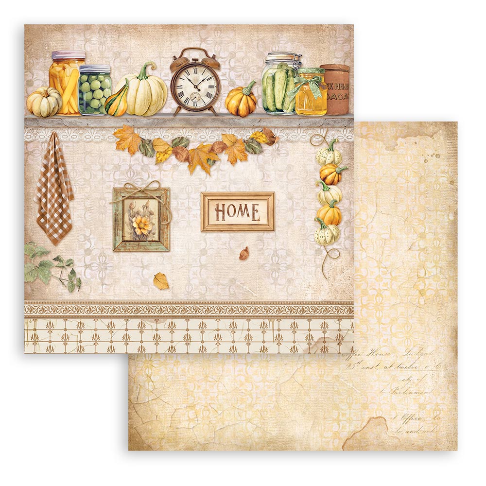 Scrapbooking Small Pad 10 sheets cm 20,3X20,3 (8"X8") - Golden Harmony - 5