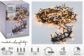 1000LED utomhus - varm vit