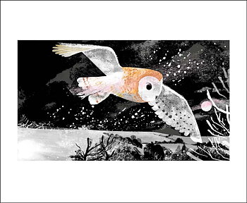 Winter Owl, Greeting Card