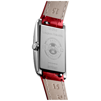 L5.255.0.71.5 Longines DolceVita romerska siffror diamant bezel 20,80 X 32,00 röd