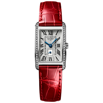 L5.255.0.71.5 Longines DolceVita romerska siffror diamant bezel 20,80 X 32,00 röd