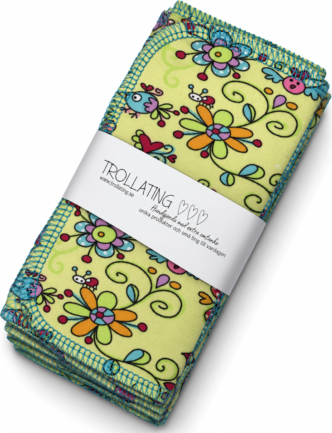 Återanvändbara tvättlappar blommor – 15-pack | 15 × 15 cm