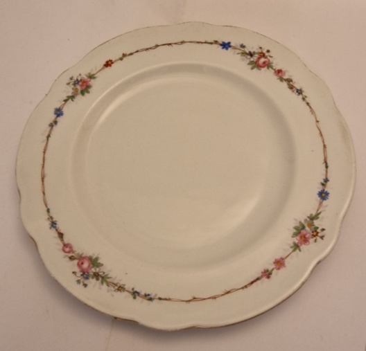 Coffee plate with flowers 1870-1880s