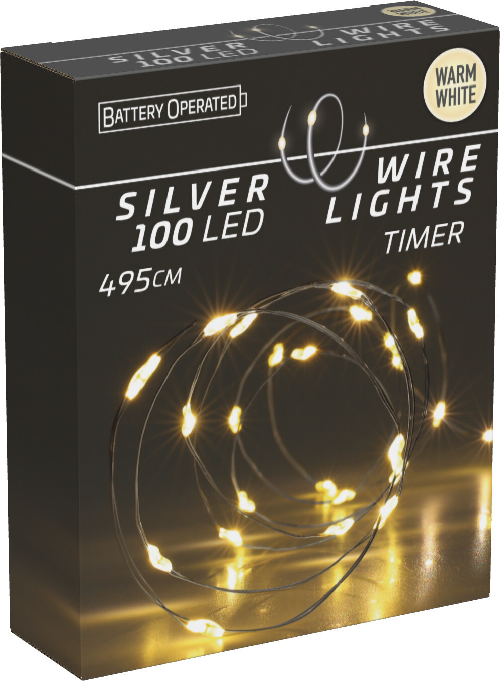 Silver wire 100 LED