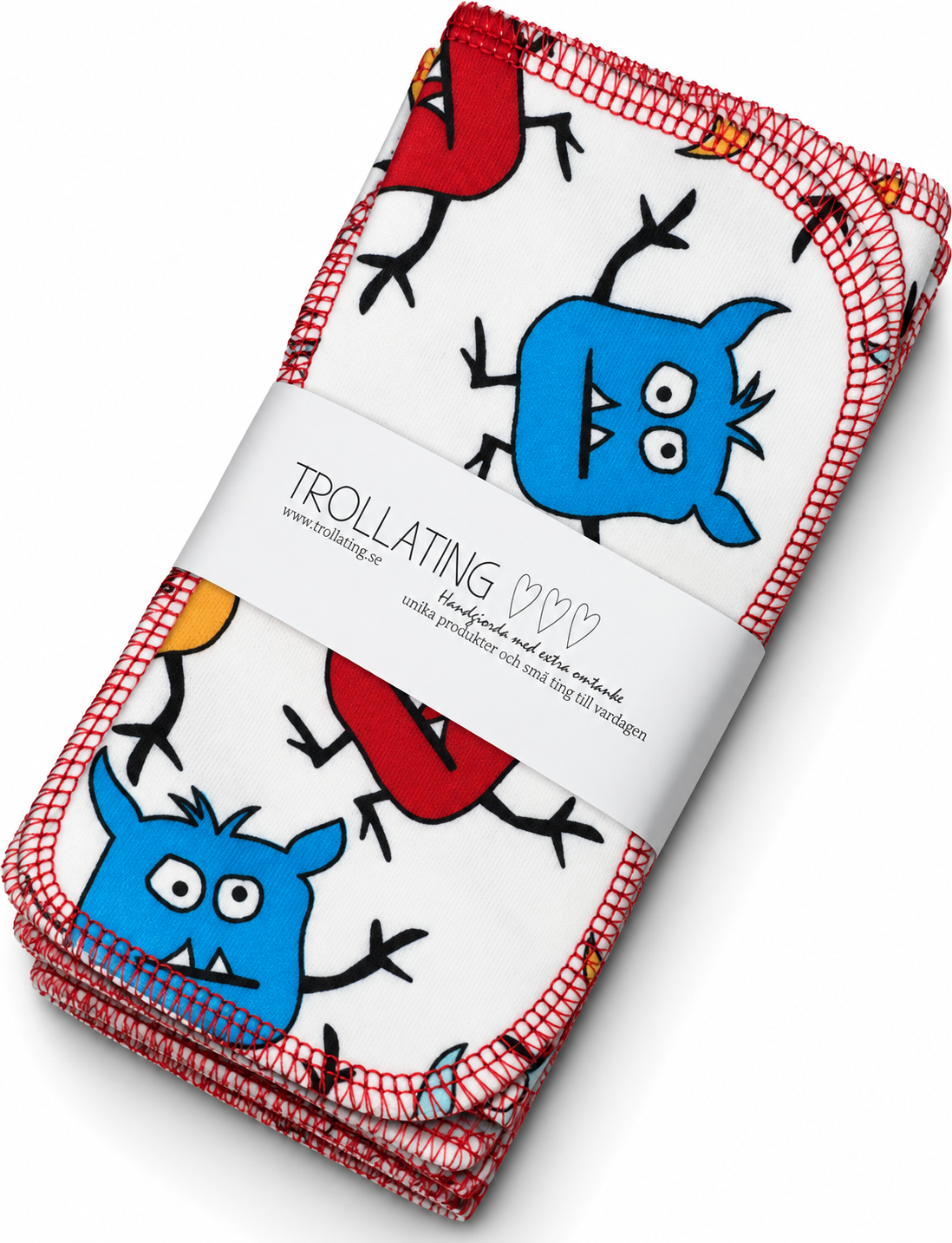 Återanvändbara tvättlappar monster – 29-pack | 15 × 15 cm