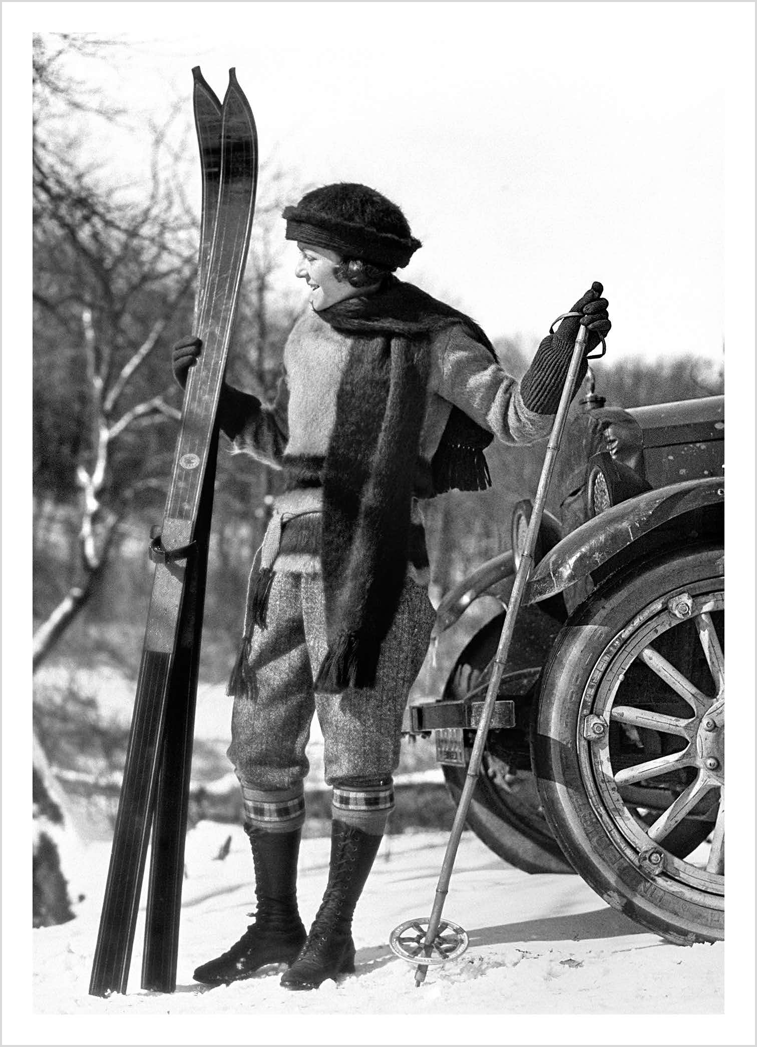 ready to ski, Greeting Card