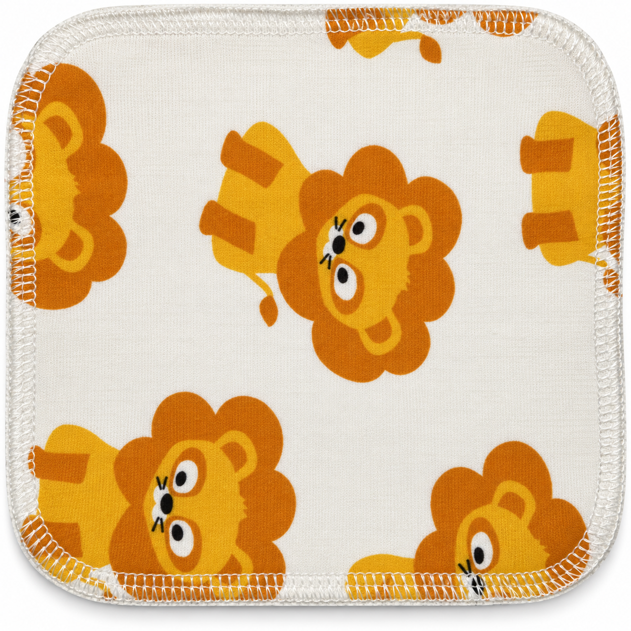 Återanvändbara tvättlappar lejon – 4-pack | 15 × 15 cm - 2