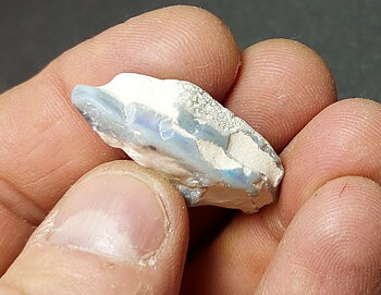 Vit Opal, Rå från Australien, Black Lighting Ridge