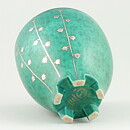 Wilhelm Kåge (Argenta 1955) Footed Widening Vase with Lily of the Valley Decor 14 cm (2)