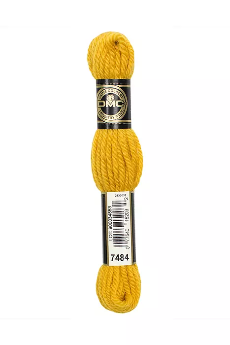 DMC Colbert wool embroidery thread Yellow Hues - 6