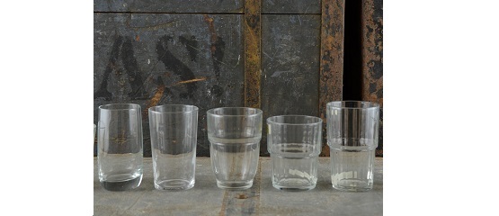 Dricksglas seltersglas stapelbara glas