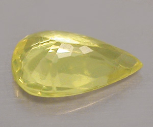 Yellow sapphire, pear shape, 0.43 ct weight natural yellow sapphire gemstone - 2