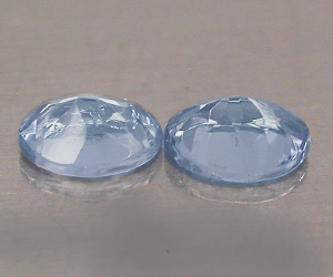 2 piedras preciosas de tanzanita natural a juego, peso total de 0,40 ct, tanzanita de corte ovalado - 2