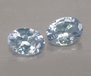 2 piedras preciosas de tanzanita natural a juego, peso total de 0,40 ct, tanzanita de corte ovalado - 3