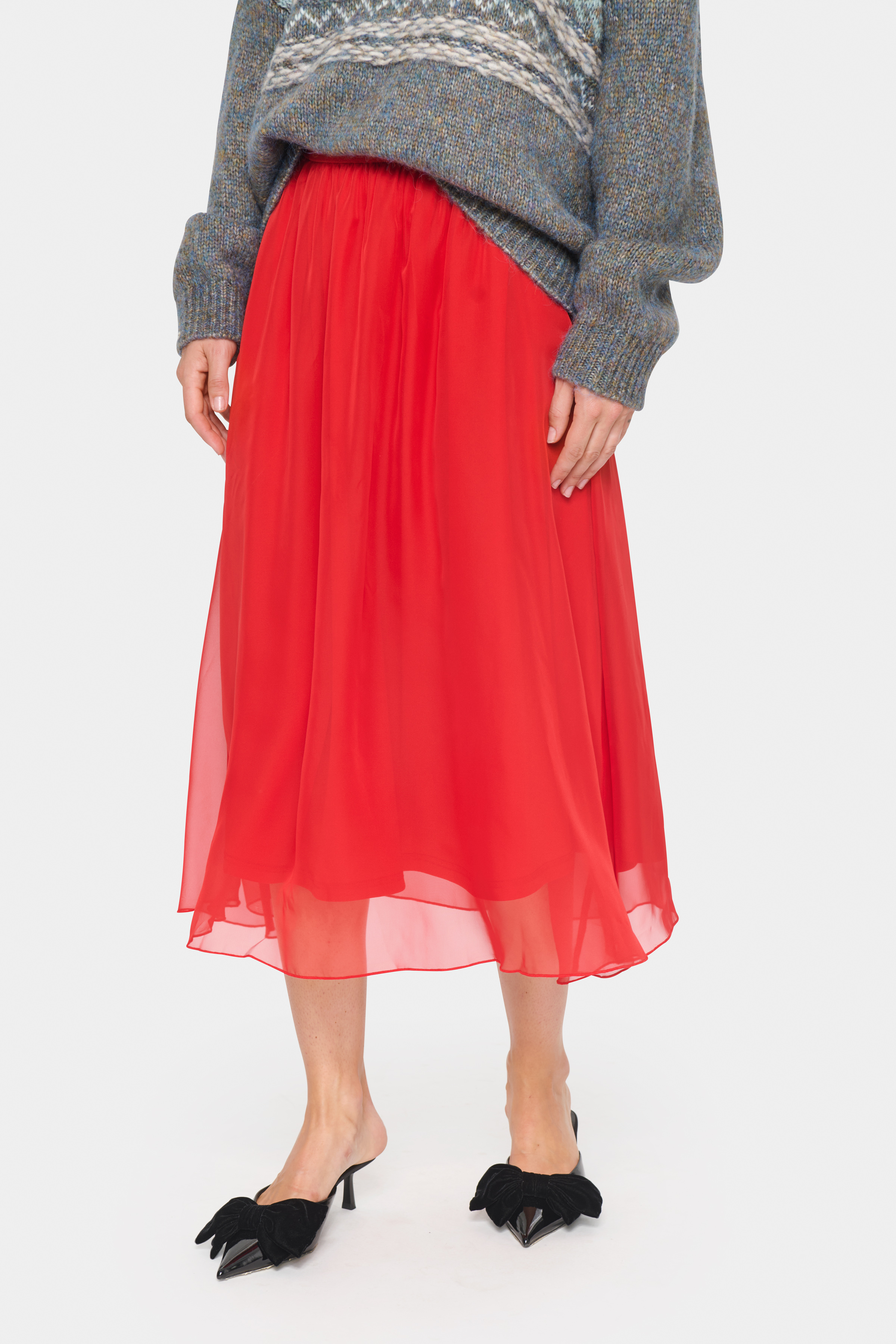 CoralSZ Skirt Racing Red  - 6