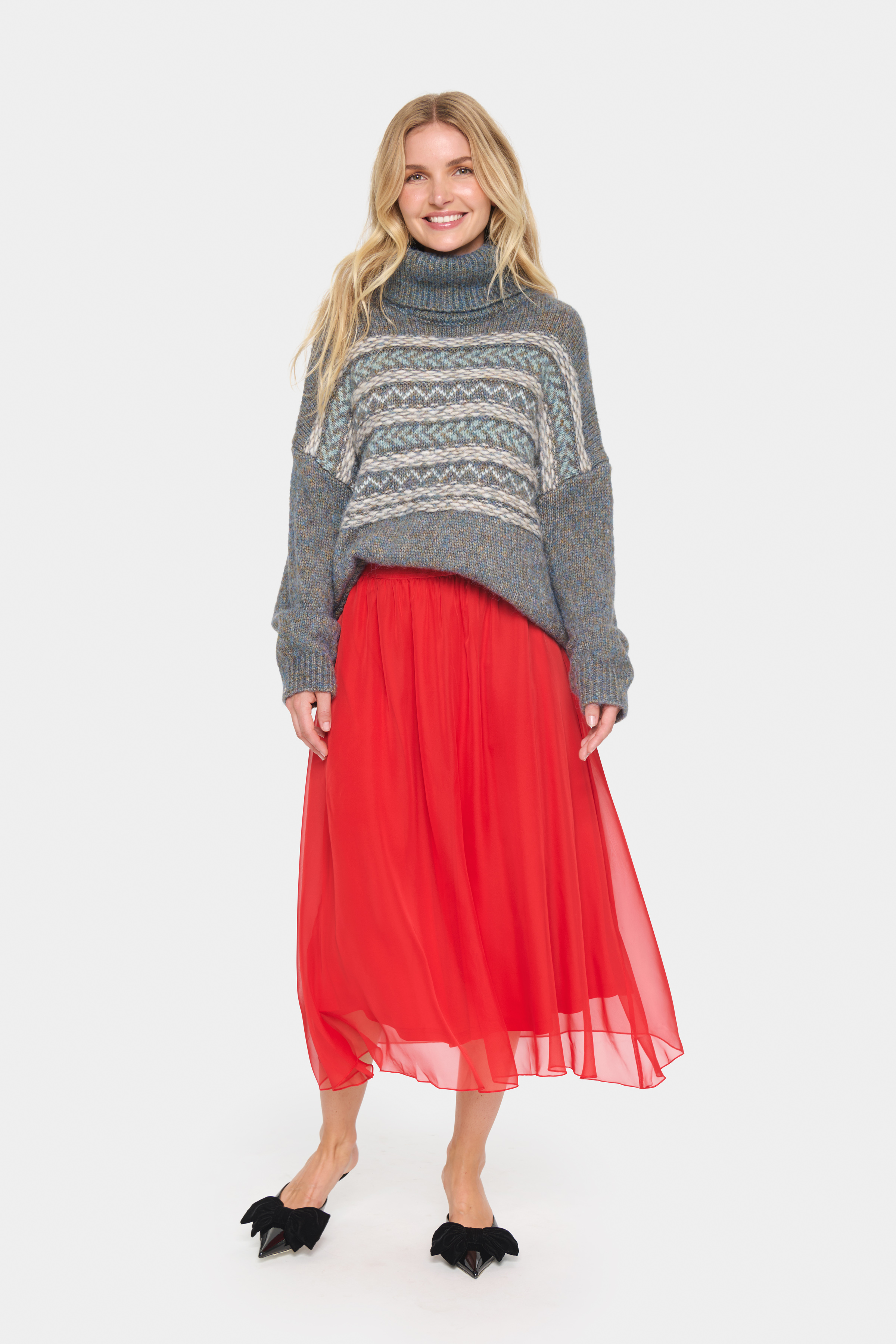 CoralSZ Skirt Racing Red  - 4