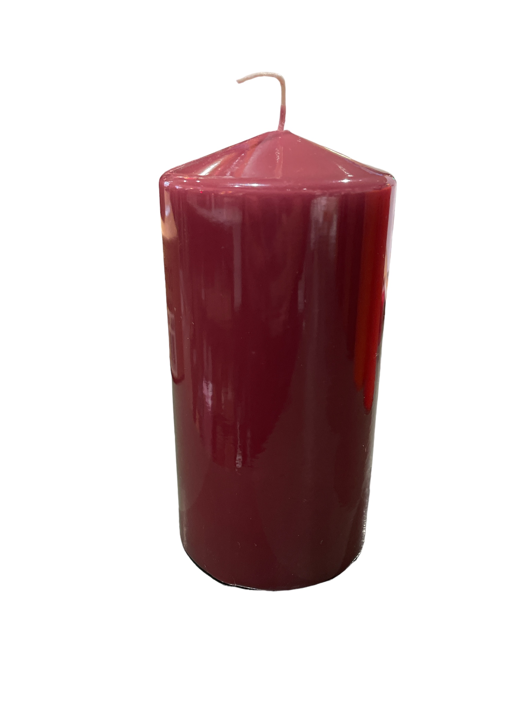 Blockljus Gammelrosa Lack 7,5x15cm