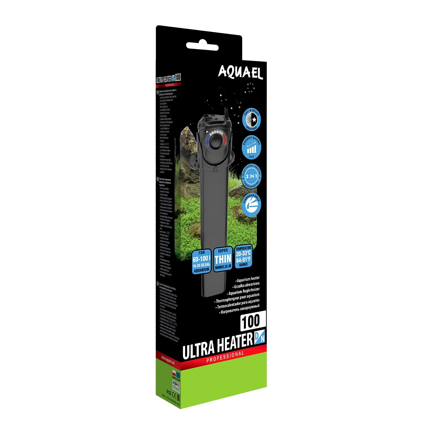 Aquael Doppvärmare Ultra Day & Night 100w