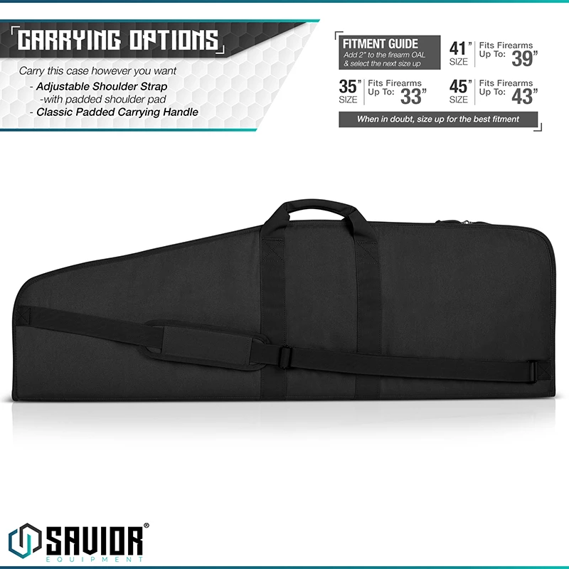 Savior Equipment Patriot 36" Single Rifle Case - Black 6